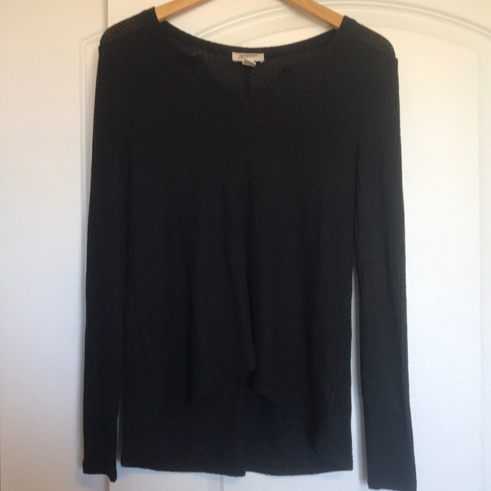 BLACK LONG SLEEVE SHIRT